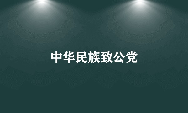 中华民族致公党