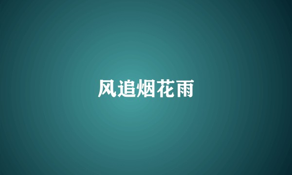 风追烟花雨