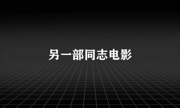 另一部同志电影