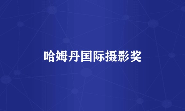 哈姆丹国际摄影奖