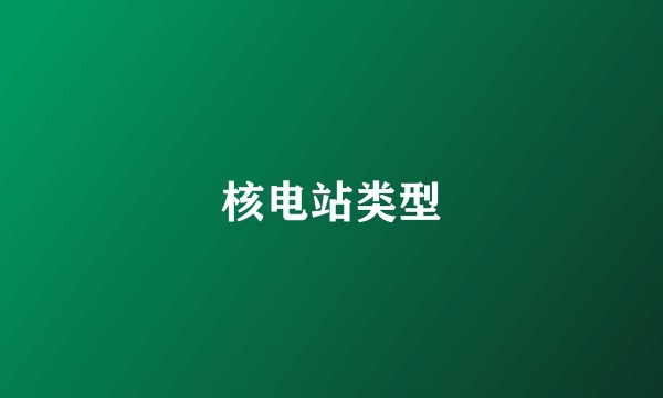 核电站类型
