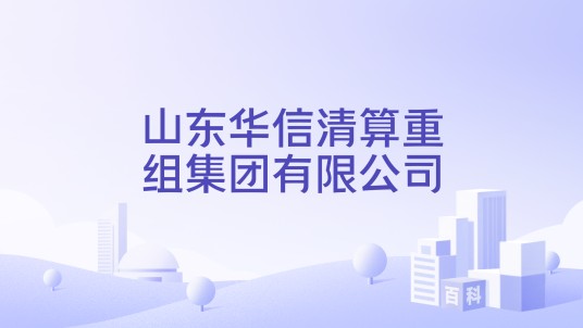 山东华信清算重组集团有限公司