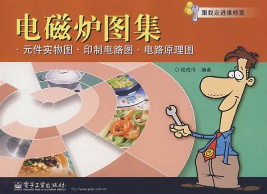 电磁炉图集:元件实物图印制电路图电路原理图