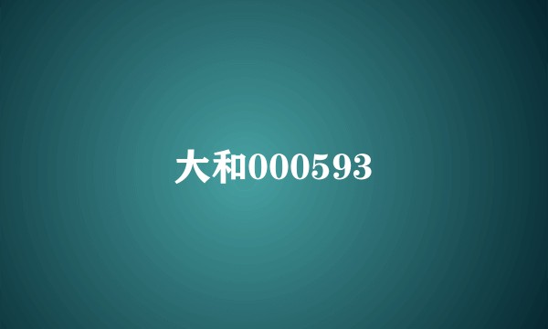 大和000593