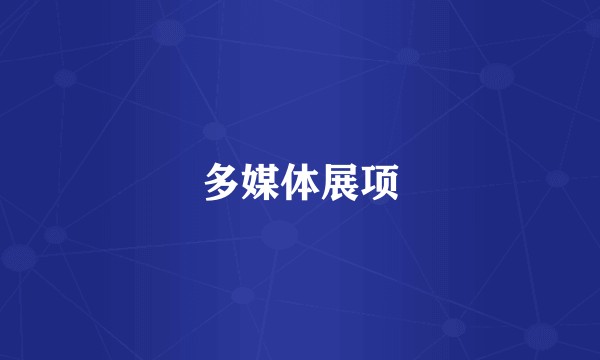 多媒体展项
