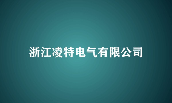 浙江凌特电气有限公司