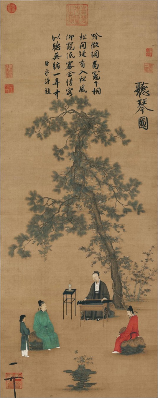 听琴图（小度于2022年4月8日发布的数字藏品）