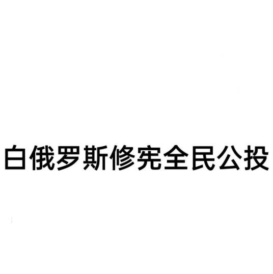 白俄罗斯修宪全民公投
