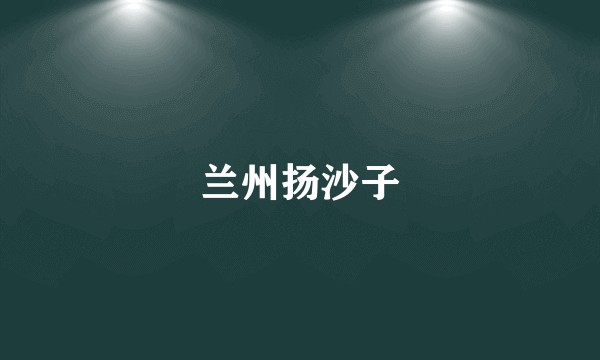 兰州扬沙子