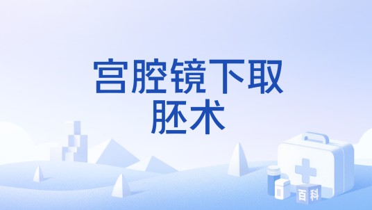 宫腔镜下取胚术