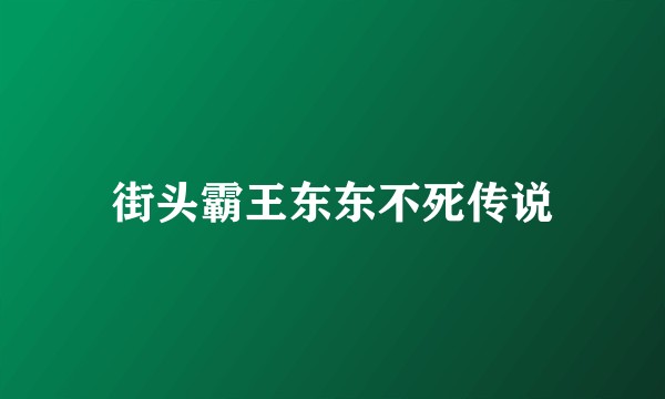 街头霸王东东不死传说