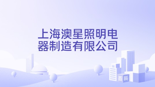 上海澳星照明电器制造有限公司