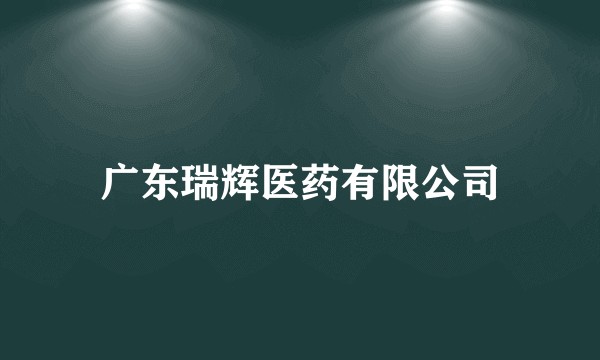 广东瑞辉医药有限公司