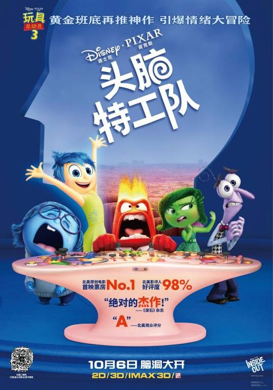 头脑特工队（美国2015彼特·道格特执导的奇幻动画电影）