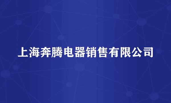 上海奔腾电器销售有限公司