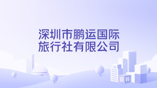 深圳市鹏运国际旅行社有限公司