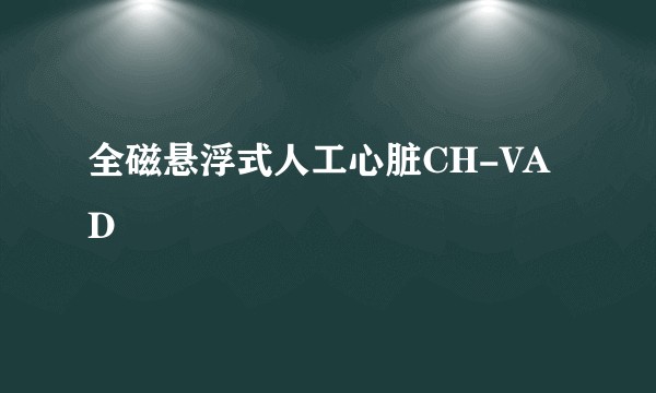 全磁悬浮式人工心脏CH-VAD