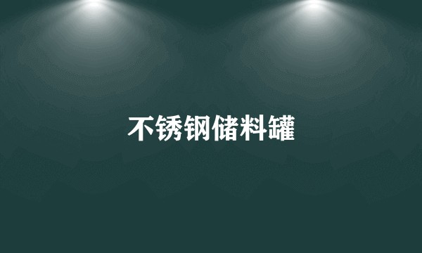 不锈钢储料罐