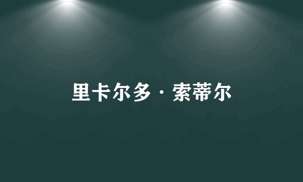 里卡尔多·索蒂尔