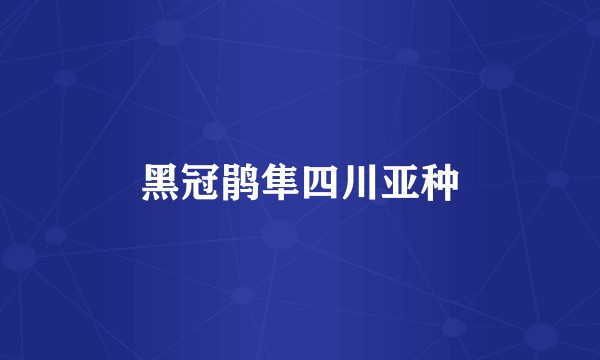 黑冠鹃隼四川亚种