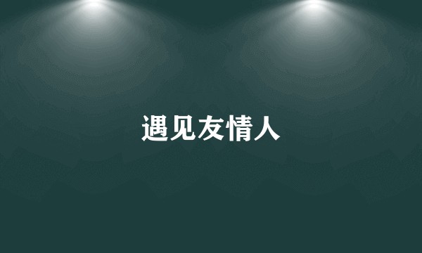 遇见友情人