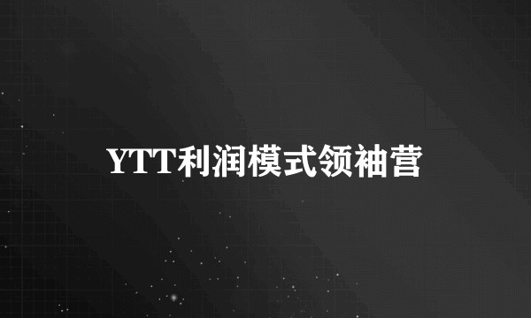 YTT利润模式领袖营