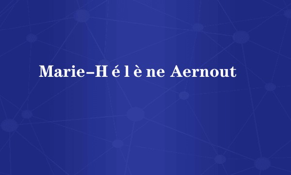 Marie-Hélène Aernout