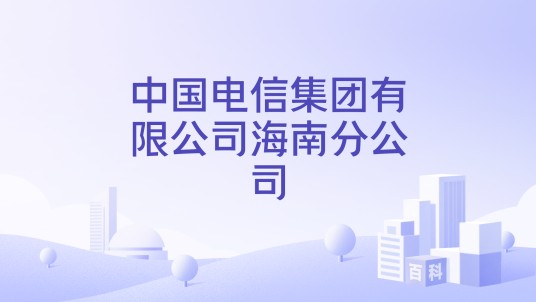 中国电信集团有限公司海南分公司