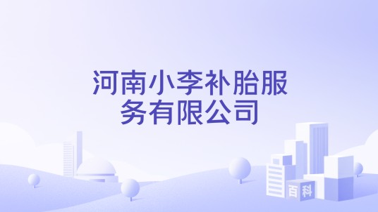河南小李补胎服务有限公司