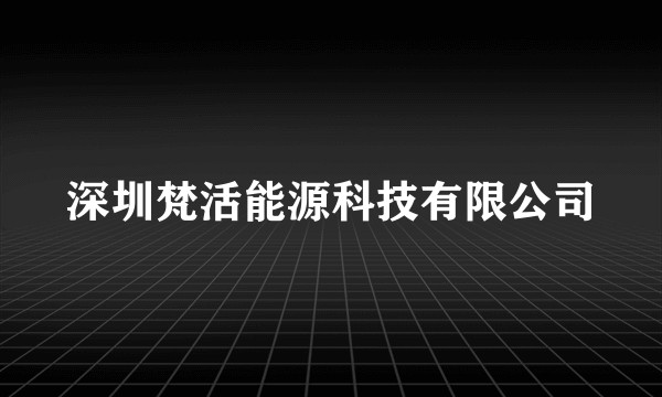 深圳梵活能源科技有限公司