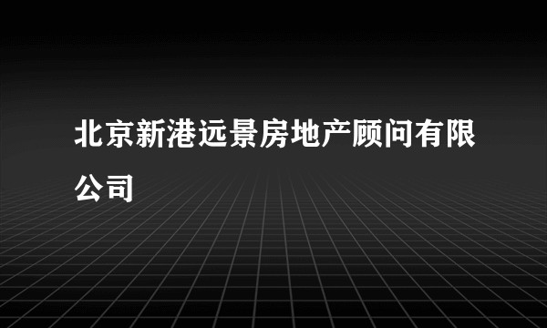 北京新港远景房地产顾问有限公司