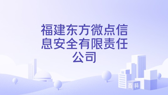 福建东方微点信息安全有限责任公司