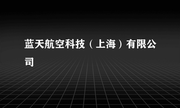 蓝天航空科技（上海）有限公司
