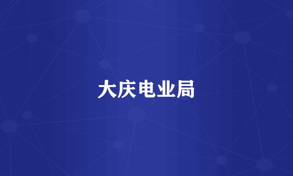 大庆电业局