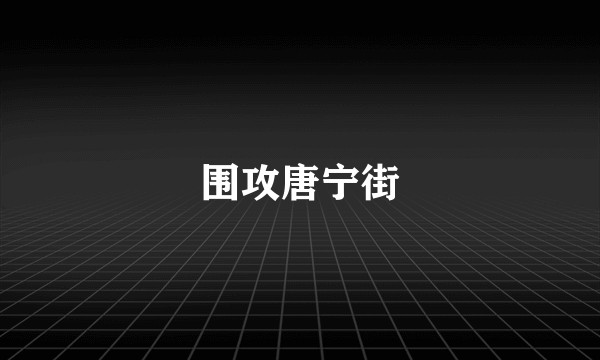 围攻唐宁街