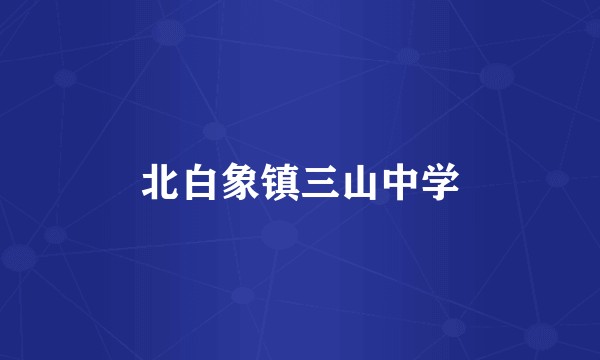 北白象镇三山中学
