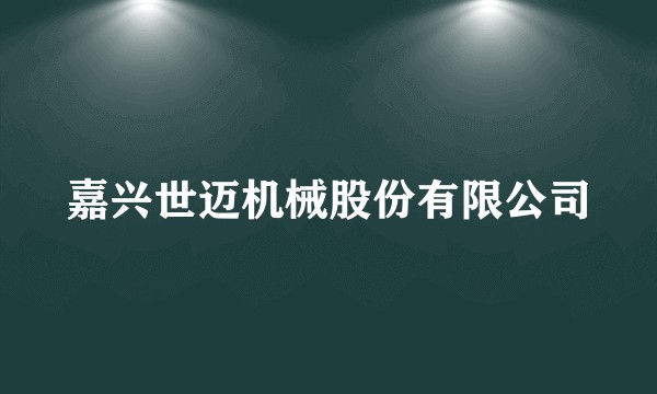 嘉兴世迈机械股份有限公司