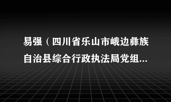易强（四川省乐山市峨边彝族自治县综合行政执法局党组书记、局长）