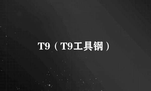 T9（T9工具钢）