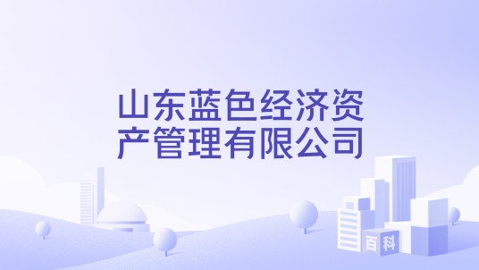 山东蓝色经济资产管理有限公司