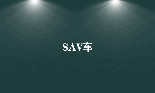 SAV车