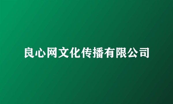 良心网文化传播有限公司