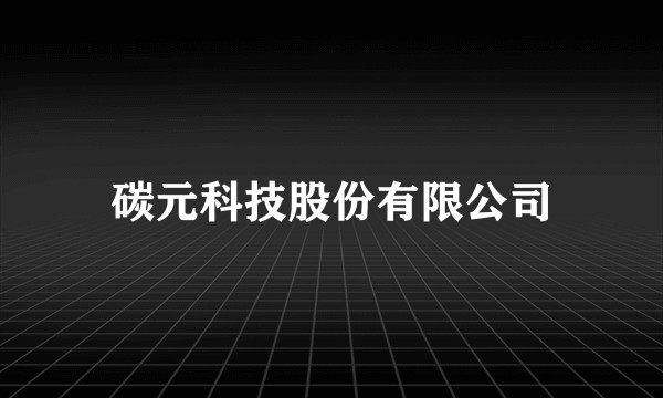 碳元科技股份有限公司