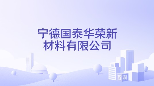 宁德国泰华荣新材料有限公司