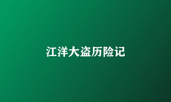 江洋大盗历险记