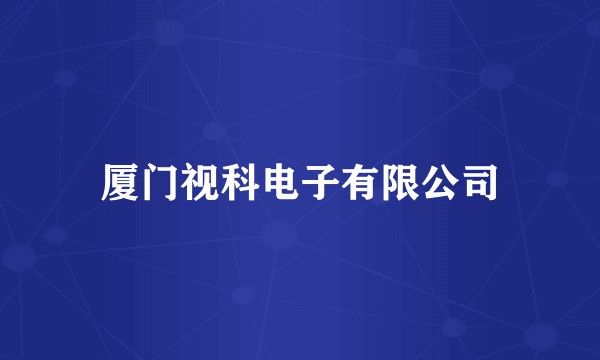 厦门视科电子有限公司