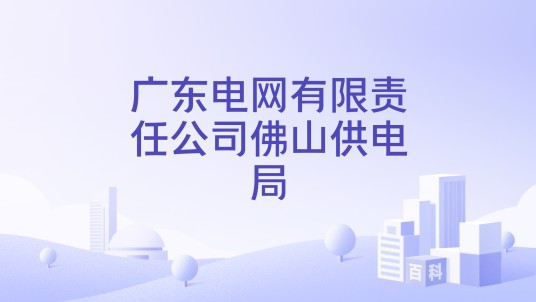 广东电网有限责任公司佛山供电局
