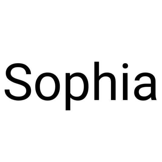 Sophia(源自希腊语的女性名字,意为“智慧”)
