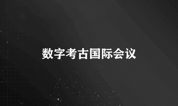 数字考古国际会议