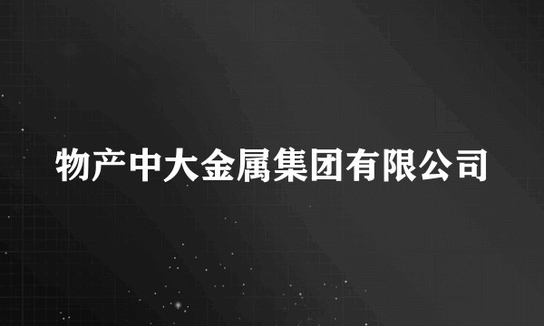 物产中大金属集团有限公司